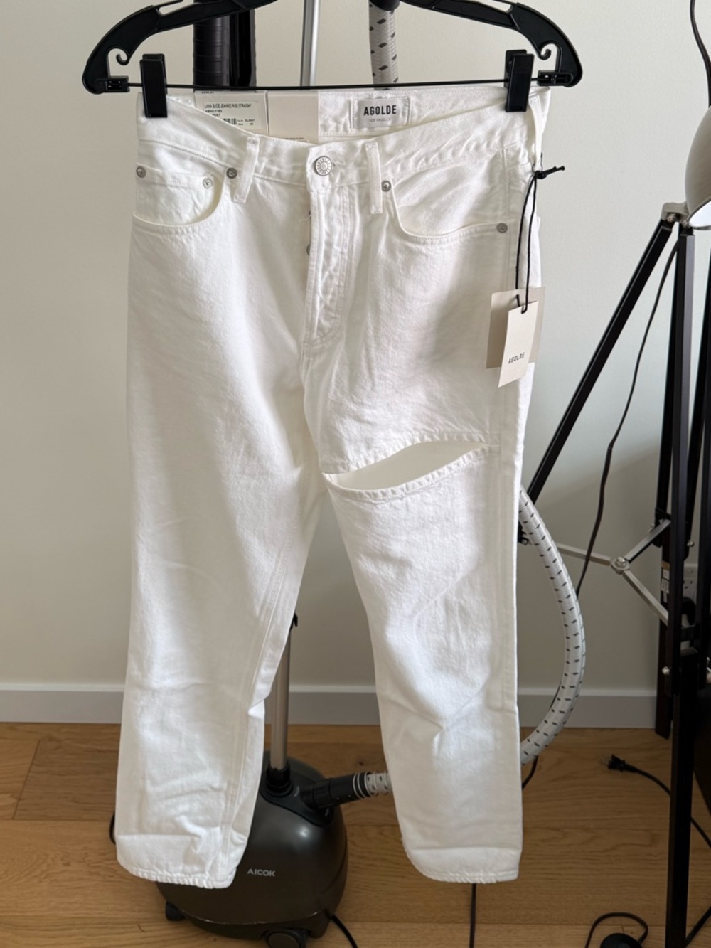 Agolde Lana slice - straight mid rise